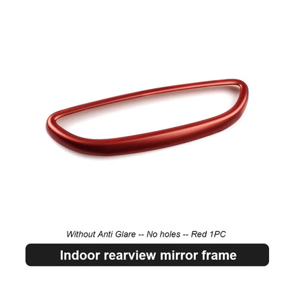For Porsche Macan 2014-2017 Cayenne 2011-2017 Panamera 2013-2016 Car Indoor Rearview Mirror Decorative Frame Cover Sticker