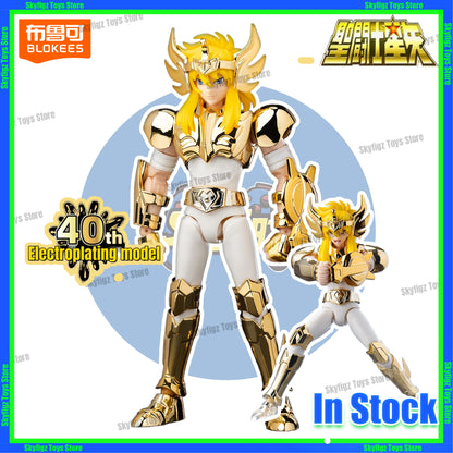 In Stock Blokees Saint Seiya Transcendence Edition Sagittarius Cygnus Electroplating Version 40th Anniversary Assembly Model