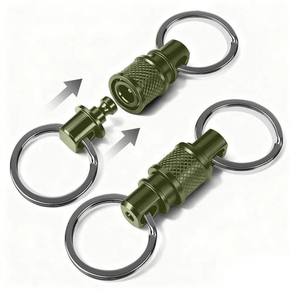 Quick Release Pull Apart Key Rings Detachable Retractable Key Chain for Men And Women Handy Accessory