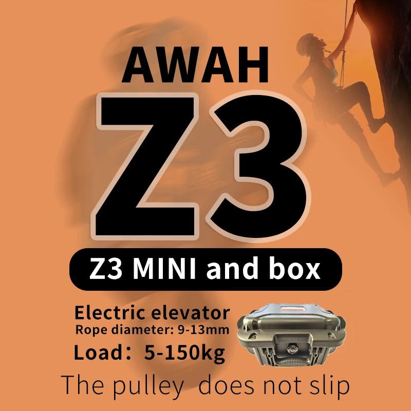 Awah Z3 same style HB lifting/lowering device Electric Ascender Lift Retarder Load 350kg，for Installed Conditioner Aerial Work
