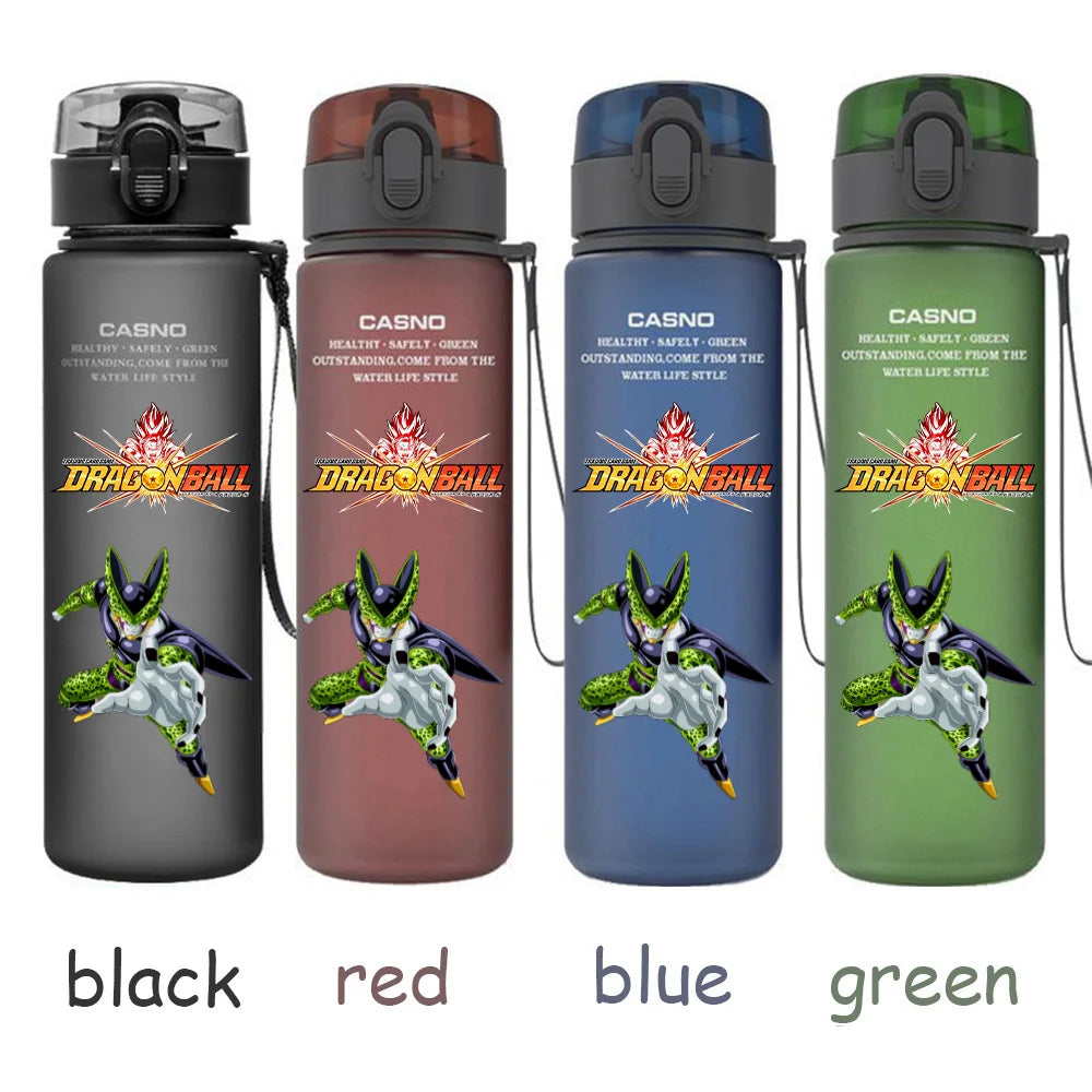 560ML Dragon Ball Water Cup Children Portable Plastic Goku Vegeta Bulma Cartoon Outdoor Large Capacity Sport Water Bottle Gift