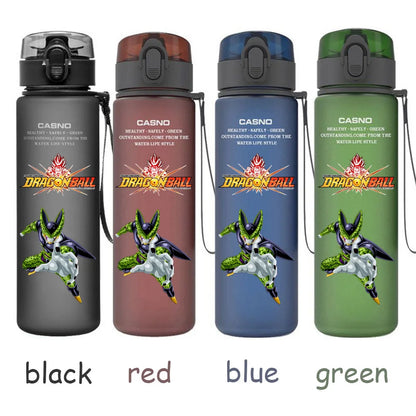 560ML Dragon Ball Water Cup Children Portable Plastic Goku Vegeta Bulma Cartoon Outdoor Large Capacity Sport Water Bottle Gift