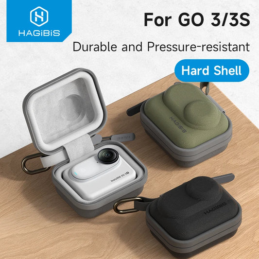 Hagibis Carrying Case for Insta360 GO 3S/GO 3 Portable Storage Bag Hard Shell for Insta360 GO 3S/GO 3 Action Camera Accessories
