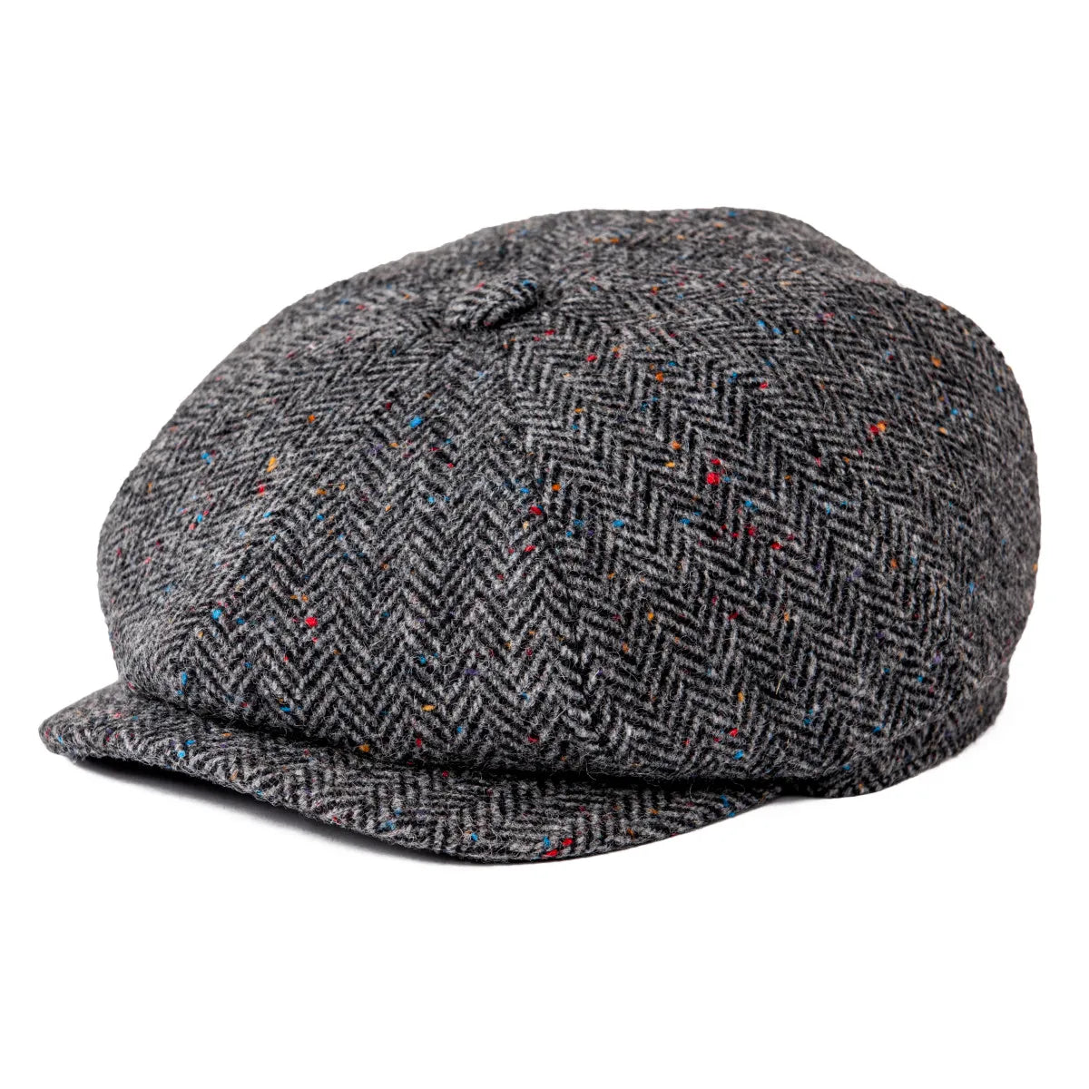 BOTVELA Wool Tweed Newsboy Cap Herringbone Men Women Gatsby Retro Hat 8 Panel Driver Flat Cap Black Brown Green Navy Blue Coffee
