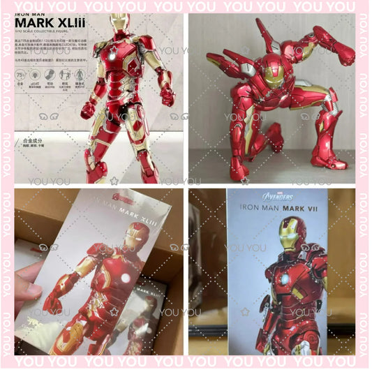 En Stock 100% Original Comicave 1/12 Super aleación Marvel Iron Man Mk7 Mk43  juguete para regalo coleccionable