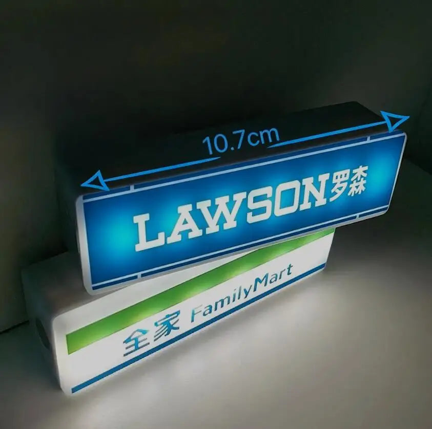 Magnetic Family Mart Hand Touch LED Refrigerator Sticker Lawson Convenience Store Luminous USB Fridge Stickers Home Decoration