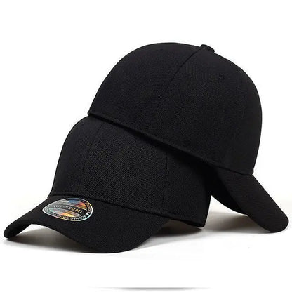 Back Closed Baseball Caps for Men and Women, Big Head and Small Head Hat, High Quality Headwear