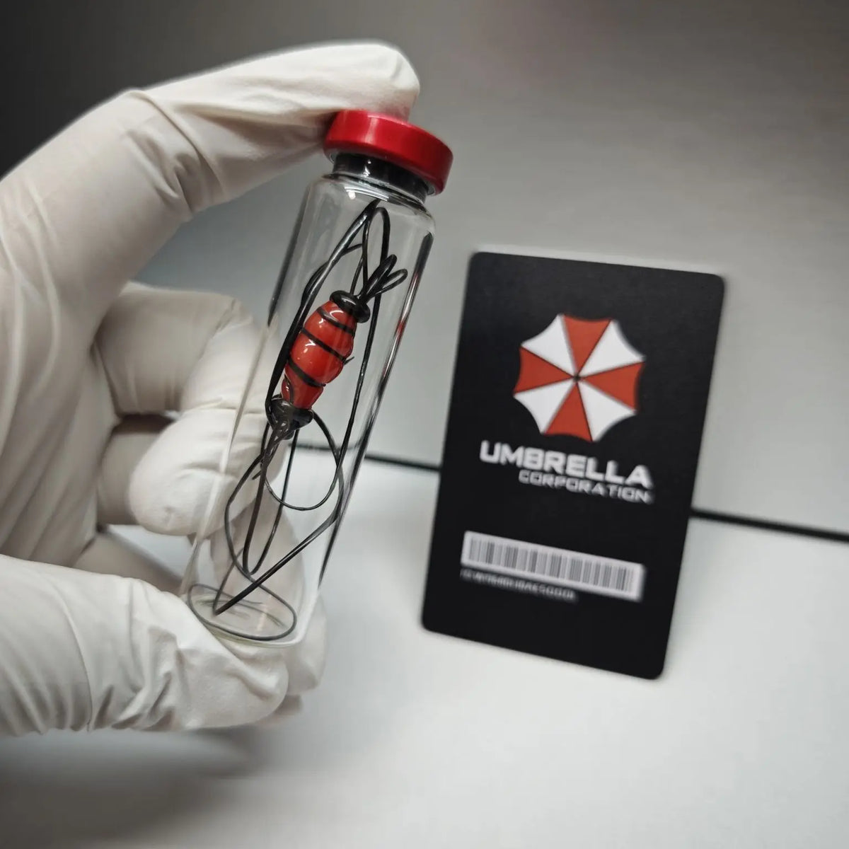 Umbrella Corporation Parasite Virus Sample Vial Resident Evil Figure Game Peripheral Collectible Toy For Horror Game Fans