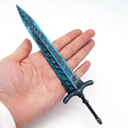 Mini Dark Moon Sword Keychain ER Game Peripherals Ranni Hand of Malenia Moonveil Sword Model Key Ring llavero Gift Toys