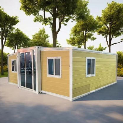 Prefab Container House 20ft 40ft 30ft Folding Expandable Container House Prefabricated Solar Power Farm House Durable