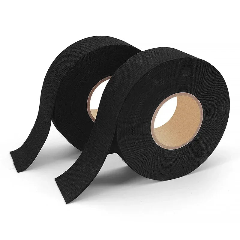 15Meter 9mm~32mm High - Quality Adhesive Fabric Tapes for Automotive Wiring Electrical Projects Heat-Resistant Cloth Tape