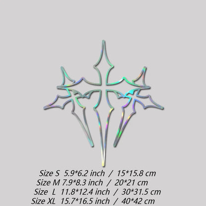 High-Quality Waterproof Three-Cross Stickers for Your Car Faith Expression in a Beautiful Design Automotive Decal