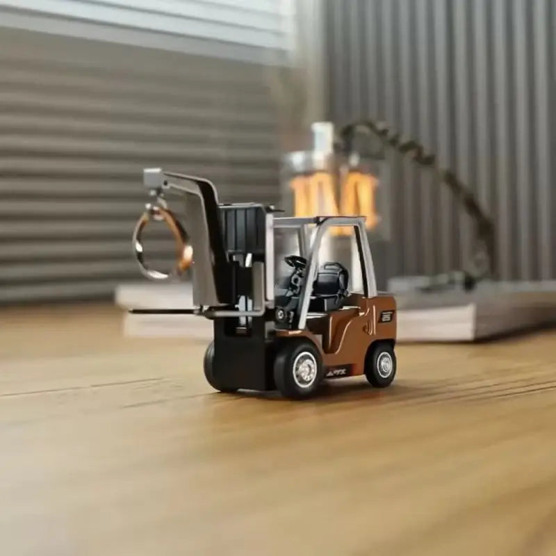 New 1/64 Remote-Controlled Alloy Forklift Engineering Vehicle Tabletop Toys Model Collection Gift For Boy Exquisite Birthday gif