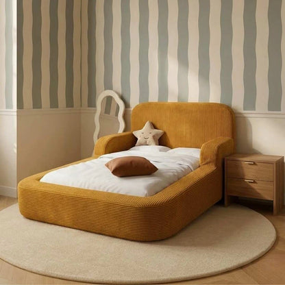 Hot Sale Montessori Foam Floor Bed for Children Bedroom Furniture Safe Kids Soft Frame Beds With Sponge Mattress Pre-Assembled