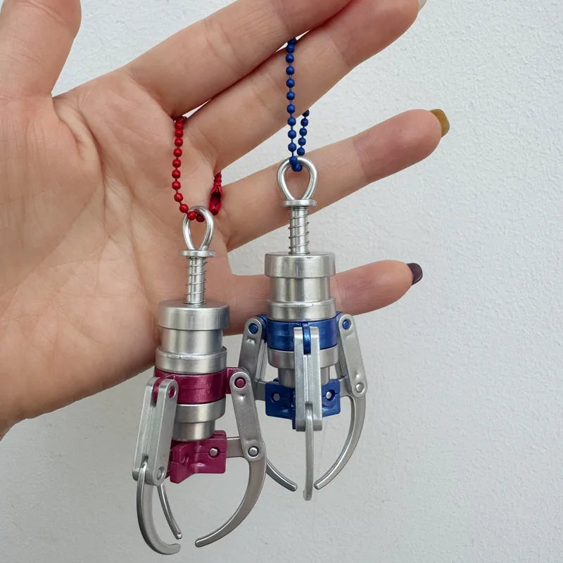 Claw Model Keychain Mini Doll Machine Claw Pendant Gripper Fingertip Decompression Tool Funny Stress Relief Toy Bag Hanging