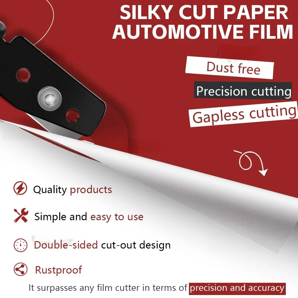 TOFAR Safety Car Vinyl Cutter Paperback Slitter Knife Wallpaper Car Wrap Stickers Carbon Film Cutting Tool Set with Metal Blades