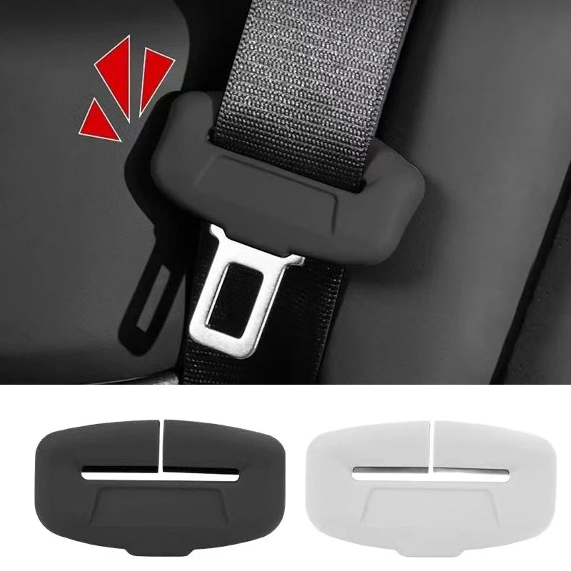 2Pcs Seat Belt Buckle Cover Anti-Scratch Silicone Car Seat Buckle Protector Clip Protection Cover Universal for SUV Sedan