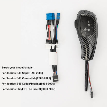 LED Gear Shift Knob Retrofit Kit for Car Accessories BMW E90 E91 E93 E81 E82 E84 E87 E88 E89 E46 E61 E60 E83 X3 E85 E86 E39 E53