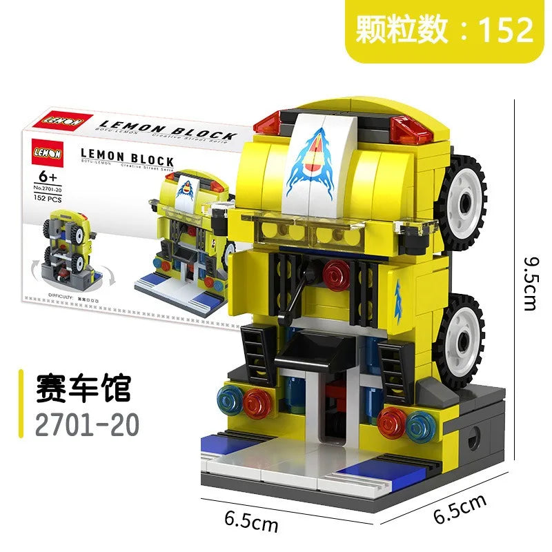 Mini House Building Blocks City Store Street View Snack Street Figures Children's Toys Boys and Girls Gifts Compatible With Lego