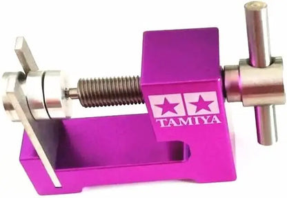 Aluminum Alloy 4WD Tire Installer Large/Small Bearing Top Rail Tyre Wheel Mounting Device Tool for RC Tamiya Mini 4WD RacingCar