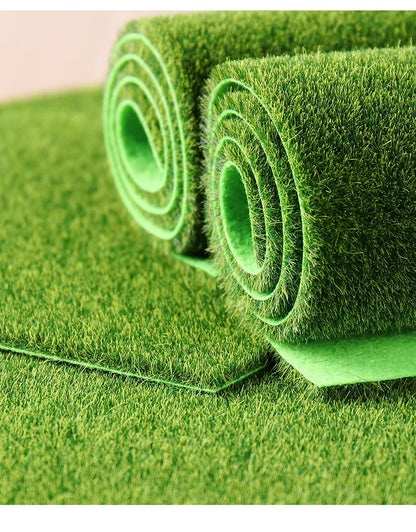 15/30/50cm Quadrate Fairy Garden Grass Mat Green Artificial Lawn Turf Carpet Fake Sod Garden Moss For Dollhouse Decal Toy House