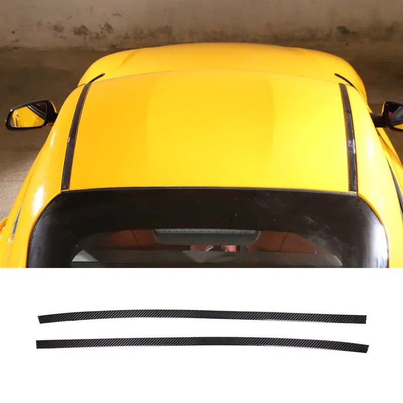 For Toyota Supra MK5 A90 2019-2025 Soft Carbon Fiber Car Roof Door Edge Trim Molding Strip Sticker Car Accessories