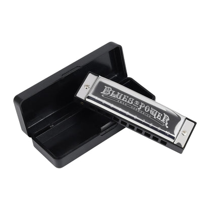 Diatonic Blues Harmonica 12 Keys Available Mouth Organ Harmonica10 Hole 20 Tone Diatonic Harp with Case for Student Teacher Gift