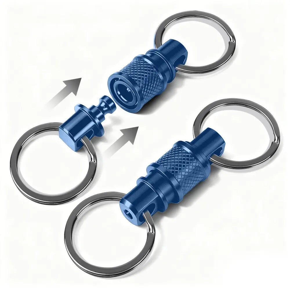 Quick Release Pull Apart Key Rings Detachable Retractable Key Chain for Men And Women Handy Accessory