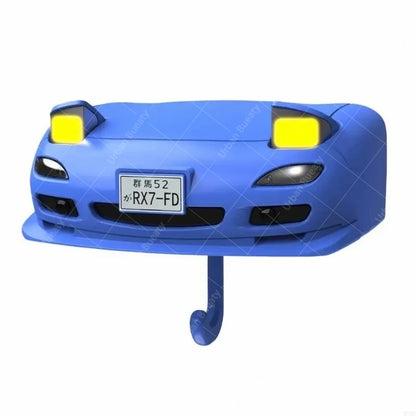 Auto Keychain Flashlight MX-5 RX-7 Car Key Holder Gift Wall Mounted Headlight Decor Creative Auto Decoration Key Rack