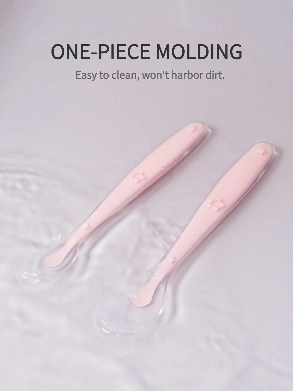 9 Colors Baby Silicone Spoon Learning Spoon Star Pattern Large Small Spoon Set Soft Silicone Feeding Spoon Training Baby Reborn