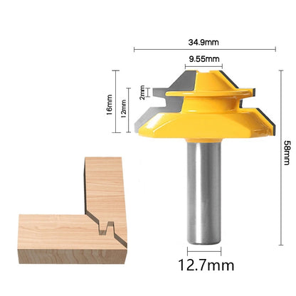 Carpentry tools paneling cutter, high-end 45-degree mortise and tenon milling cutter, profile cutter, right-angle cutter ...