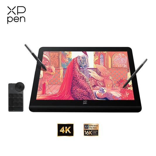 XPPen Artist Pro 19 (Gen 2) 4K Graphics Tablet Monitor with 99.8% SRGB X3 Pro Stylus 18.4 Inch Drawing Display for Windows Mac
