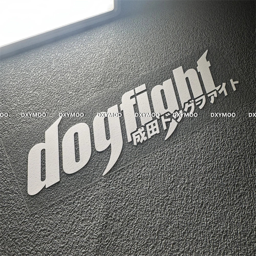Car Sticker Vinyl for Drift Dogfight Japanese Modified Decal Motor Auto Engine Hood Window Tail Body Graphic