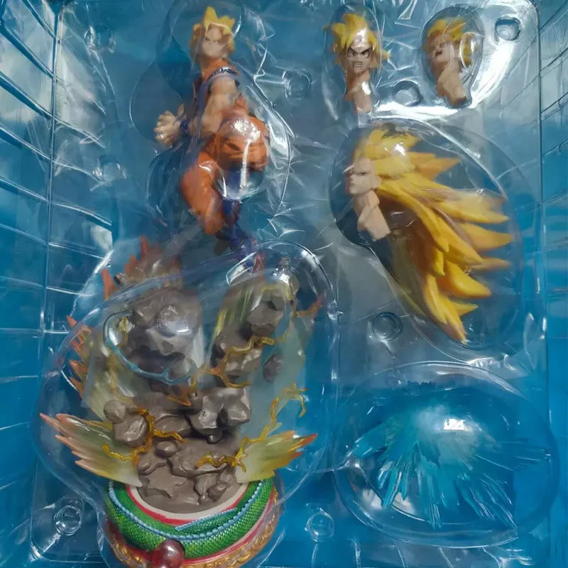 Anime Dragon Ball Super Saiyan Son Goku Action Figures PVC Model Desktop Decoration Trendy Toys Statue Surprise Gift Collectible