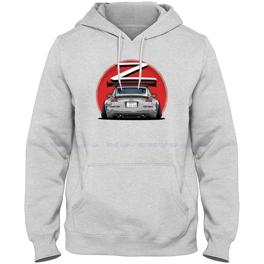 Nismo Fairlady 350z Z33 Gray 100% Cotton Hoodie 350z Nismo Z33 Midnight Blue Car Graphic Osmancetinyapici Gtr Power