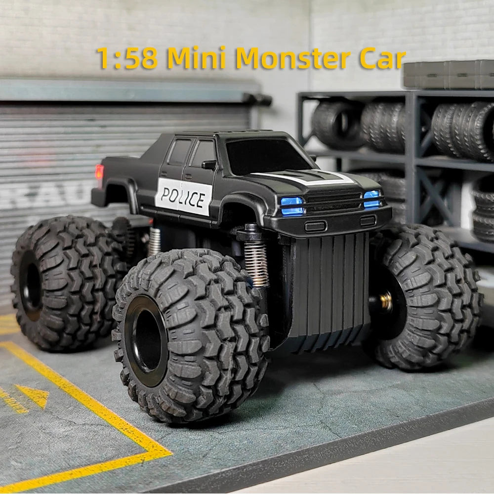 LDARC M58 RC Truck RTR 2.4GHz 1/58 MINI Mirco RC Electric Remote Control Model Car Adult Children's Tabletop Toys
