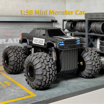 LDARC M58 RC Truck RTR 2.4GHz 1/58 MINI Mirco RC Electric Remote Control Model Car Adult Children's Tabletop Toys