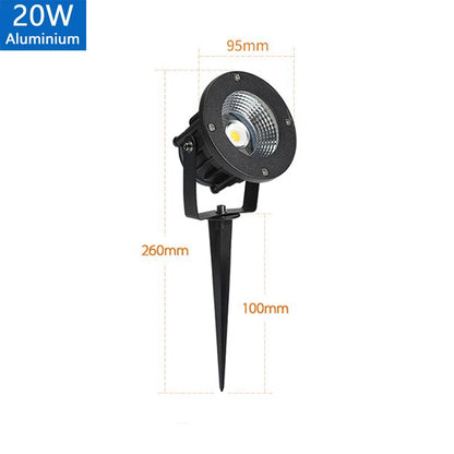 5W 10W 15W Outdoor Waterprof IP65 220V110V12V24V Spike Garden Path Green Spotlights Landscape Garden Warm White LED Lawn Lamp