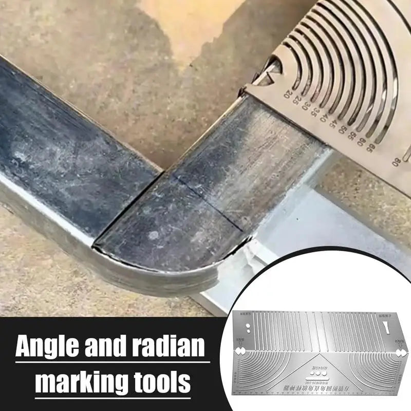 Stainless Steel Angle Arc Marking Tool Metal Fabrication Pipe Saddle Cutting Guide All In 1 Measuring For Welding Metalworking