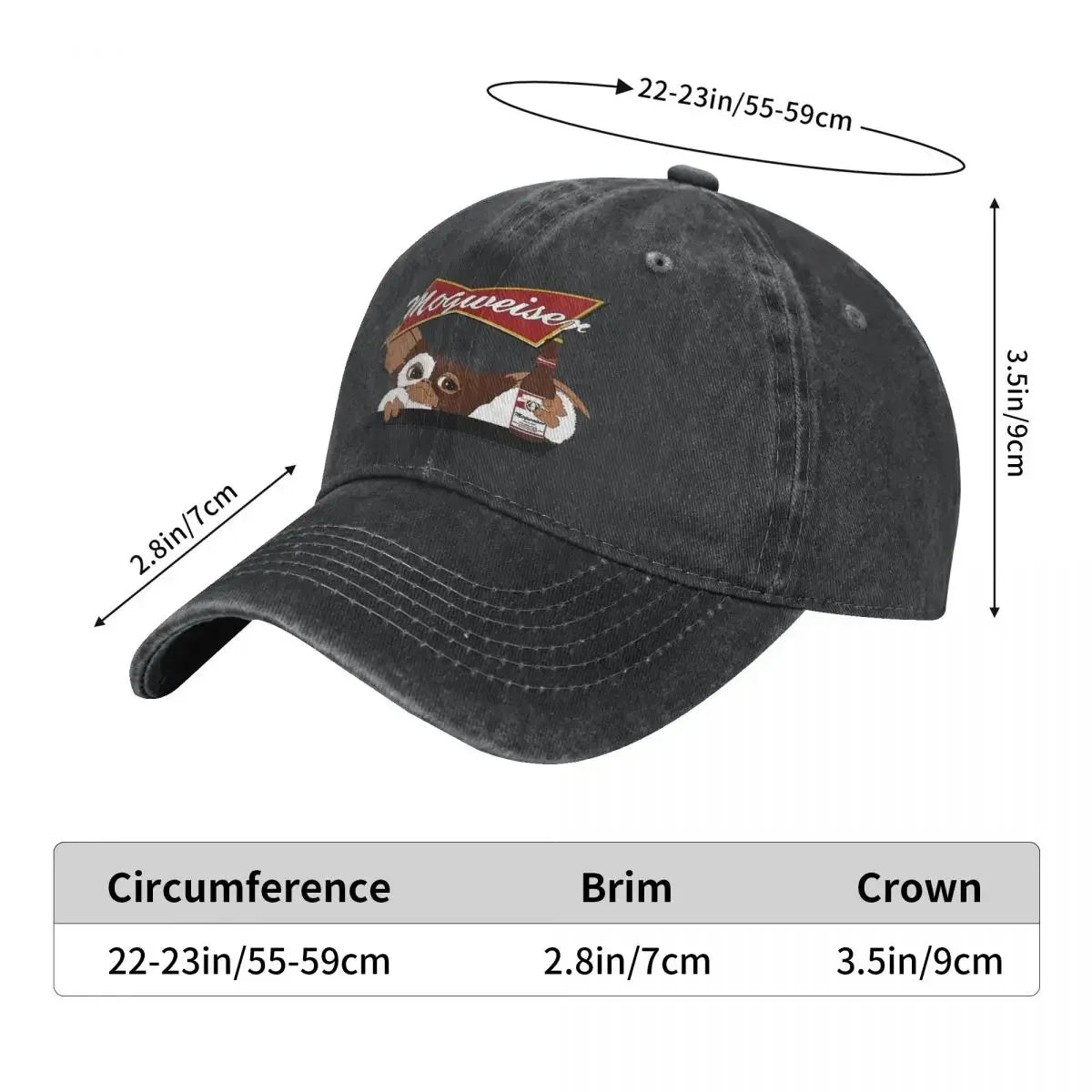 Christmas Gizmo  Horror Movie Baseball Caps Merchandise Vintage Distressed Washed Headwear Men Women