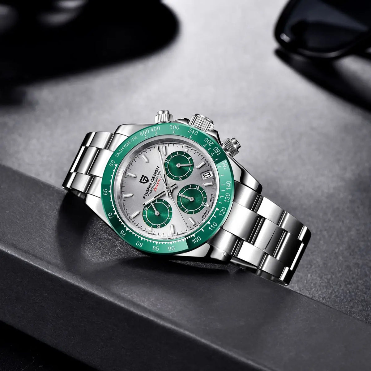 PAGANI Design PD1644 Men Quartz Watches Top Brand Luxury Sports Sapphire Stainless Steel Waterproof Chronograph Reloj Hombre