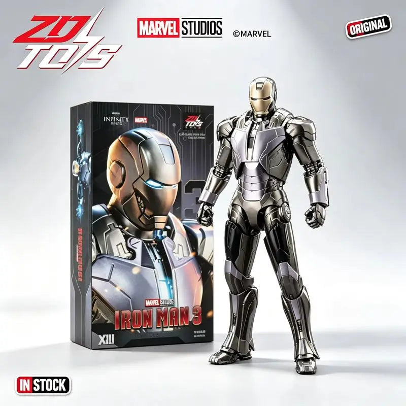 Zd Toys Marvel Iron Man Mk13 Action Figure Movable Joints Collectible Model Desktop Display Statue For Adult Fans