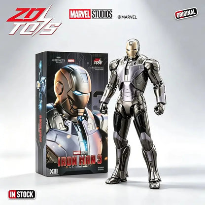 Zd Toys Marvel Iron Man Mk13 Action Figure Movable Joints Collectible Model Desktop Display Statue For Adult Fans