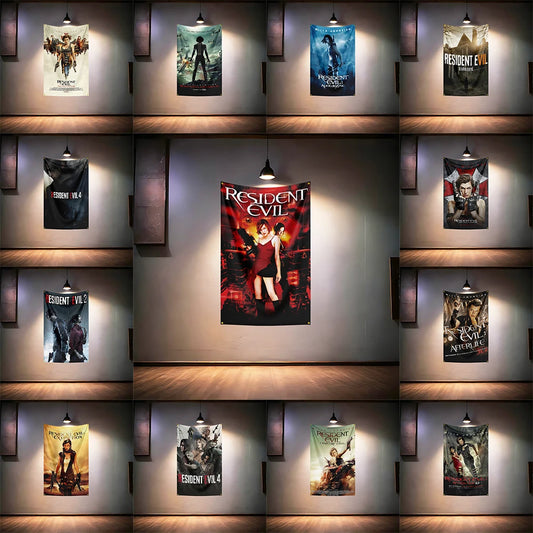 Resident-Evils Horror Game Movie Fans Flag  For Room Garage Man Cave Wall Decor Banner