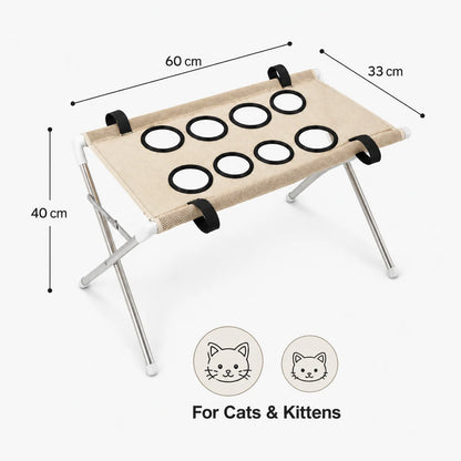 1Pcs Portable Pet Foldable Nail Grooming Bath Hammock Stand Clipping Helper Mesh Bathing Drying Table for Kitten Small Cats