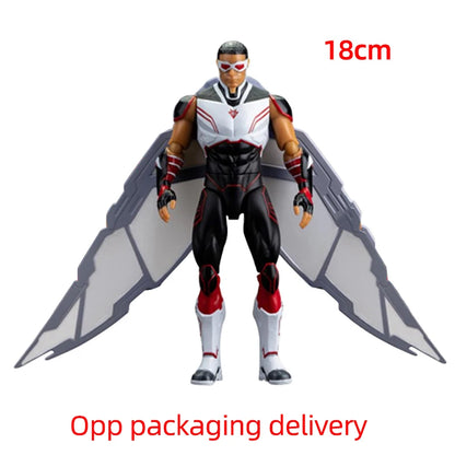 18CM Avengers Legends Figure ZDTDS Original Toy Set Spider Captain Miles Morales Thanos Ghost Iron Man Hulk Box Thor Falcon Doll