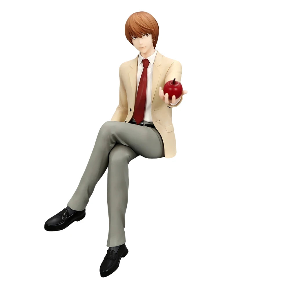 16CM Yagami Light Figure Death Note Anime Noodle Stopper Figure Desktop Golf Model Toy Gift Collection Ornaments PVC Dolls