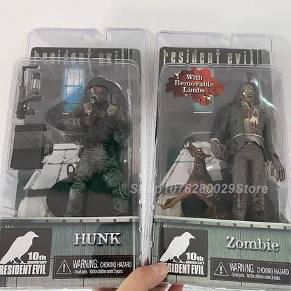 Redfield Hunk Zombie With Dog Licker And Walker Chris Redfield Biohazard Executioner Majini Action Figure Model Toys Decor