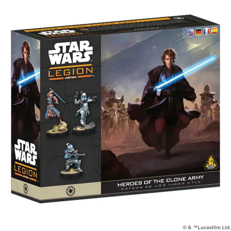 Authentic Star Wars Legion SWQ Series Army Hero Anakin Obiwan 501 Unassembled Unpainted Mini Desktop Strategic War Game