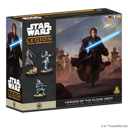 Authentic Star Wars Legion SWQ Series Army Hero Anakin Obiwan 501 Unassembled Unpainted Mini Desktop Strategic War Game